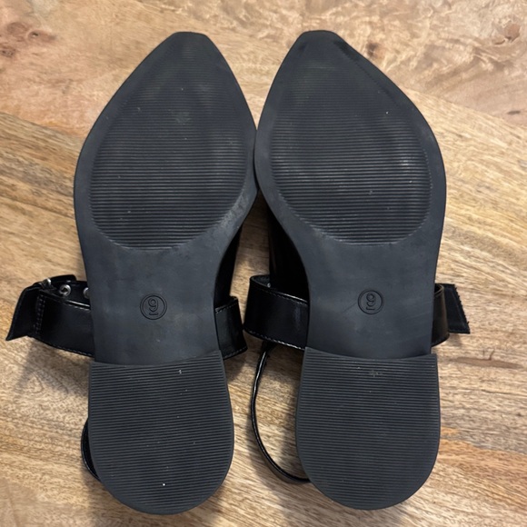 Wild Fable Black Buckle Slingback Shoes Size 9 - Picture 8 of 10